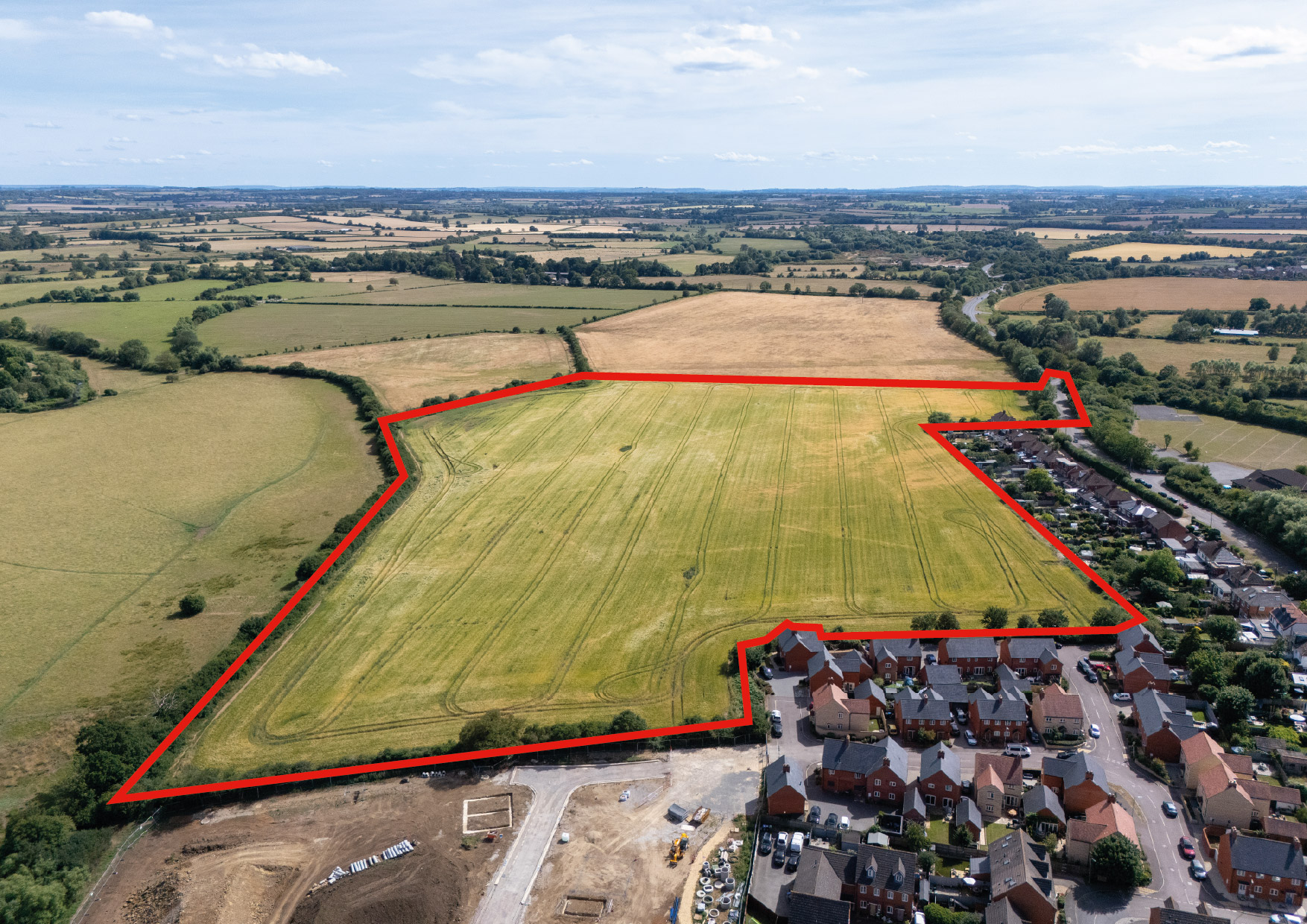 Outlined aerial image